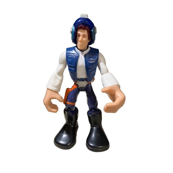 Hasbro 2005 Han Solo Star Wars Jedi Force Figure, Playskool Heroes, Chunky, 6 IN - Picture 1 of 12